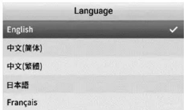 Language English 中文(简体) 中文(繁體) 日本語 Français