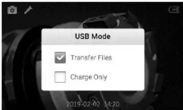 USB Mode Transfer Files Charge Only 2019-02-02 14:20