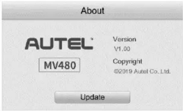 Autel MaxiVideo MV480 - 5) À propos - 1