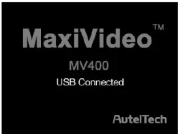 Autel Maxivideo MV400 - Connexion du câble USB - 1