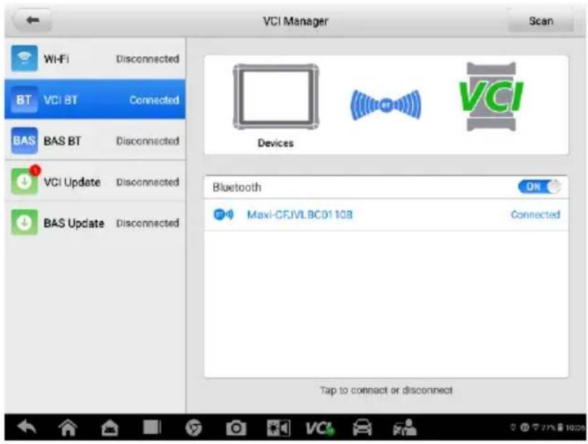Autel MaxiSYS MS909EV - Couplage Bluetooth VCI - 1