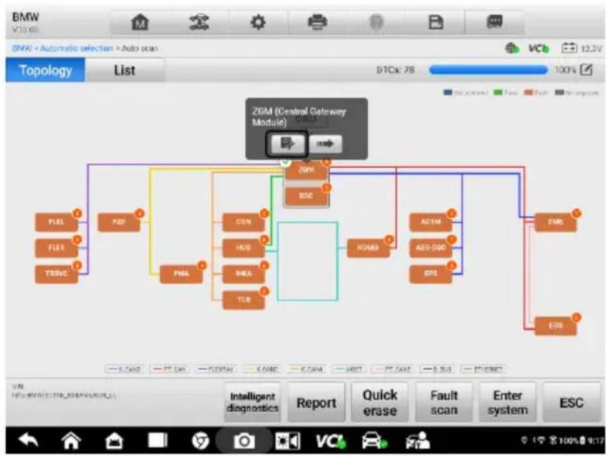 Autel MaxiSYS MS909EV - Accéder à l'é cran de diagnostic intelligent - 4