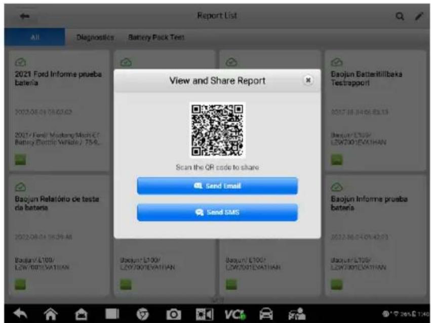 Report List All Diagnostics Battery Pack Test 2021 Ford Informe prueba bateria 2021/08/09 08:02:02 2021/Ford Mustang/Mach C: Battery Electric Vehicle): 754... Baojun Batterillibeka Testrapport Scan the QR code to share Send Email Send SMS Baojun Relatório de teste da batera 2022/08/04 16:39 AM Baojun/L109/ L2W/00T/EVAITHAN Baojun/L109/ L2W/00T/EVAITHAN Baojun/L109/ L2W/00T/EVAITHAN Baojun L109/ L2W/00T/EVAITHAN Baojun L109/ L2W/00T/EVAITHAN Baojun L109/ L2W/00T/EVAITHAN Baojun L109/ L2W/00T/EVAITHAN Baojun L109/ L2W/00T/EVAITHAN