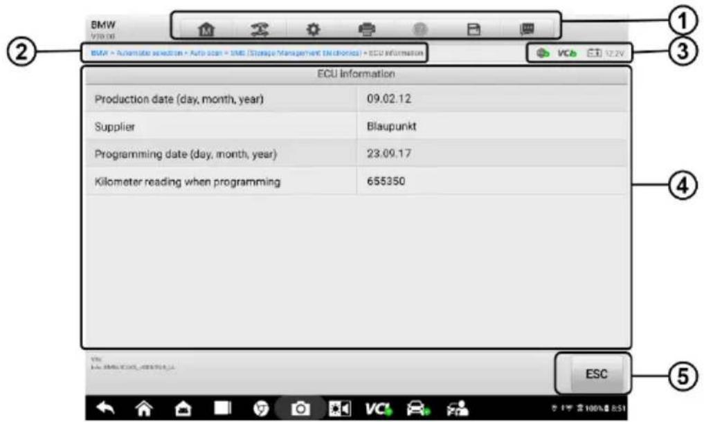 BMW V30.00 BMW > Automata selection > Auto scan > SME (Storage Management Emchodes) > ECU information ECU Information Production date (day, month, year) 09.02.12 Supplier Blaupunkt Programming date (day, month, year) 23.09.17 Kilometer reading when programming 655350 ESC