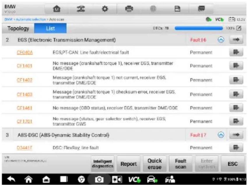 Autel MaxiSYS MS909EV - Enregistrement et affichage des rapports de diagnostic - 4