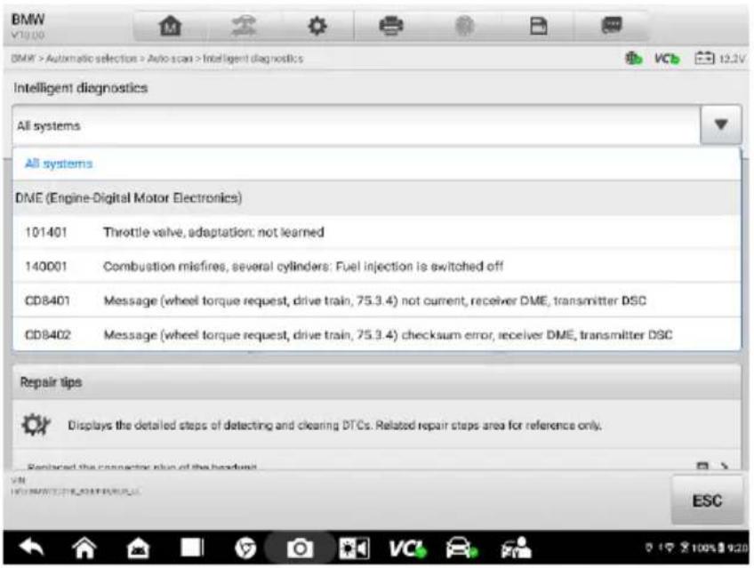Autel MaxiSYS MS909EV - Systè me du vé hicule et DTC dé tecté (s) - 1