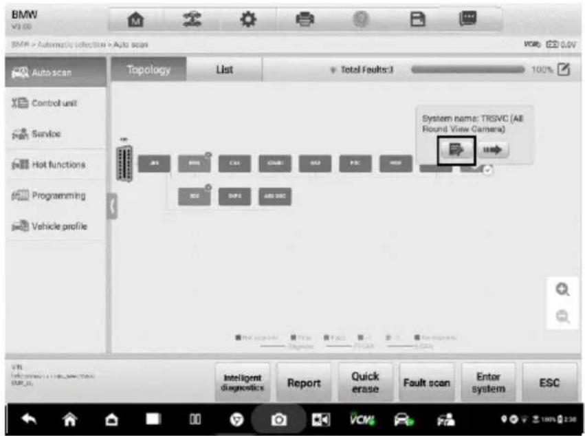 Autel MaxiSYS Ultra EV - Accès via le bouton de diagnostic intelligent - 3
