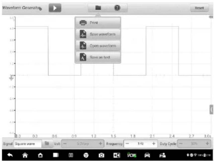 Autel MaxiSYS Ultra EV - Menu Fichier - 1