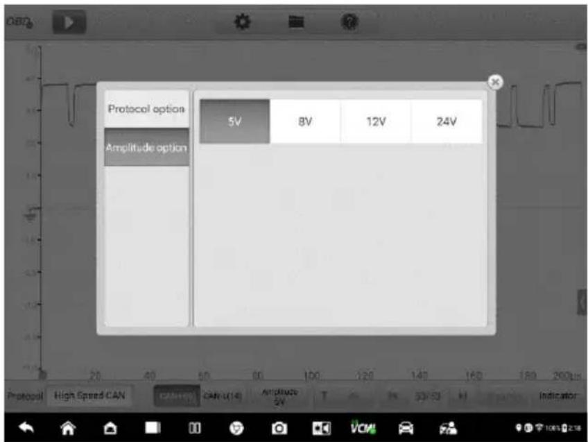 Protocol option 5V 8V 12V 24V Amplitude option