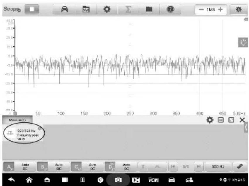 Autel MaxiSYS Ultra EV - Pour définir les mesures dans Spectrum View - 1