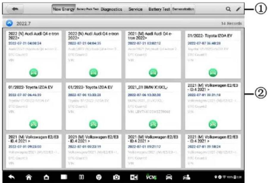 New Energy Battery Pack Test Diagnostics Service Battery Test Demonstration 2022.7 14 Records 2022 (N) Audi Audi Q4 e-tron 2022> 2022-07-21 04:08:24 Audi/2021 (M)/Audi Q4 e-tron 2- DTC Count 0 VIN 2022 (N) Audi Audi Q4 e-tron 2022> 2022-07-21 04:04:35 Audi/2021 (M)/Audi Q4 e-tron 3- DTC Count 0 VIN 2021 (M) Audi Audi Q4 e- tron 2022> 2022-07-21 03:02:12 Audi/2021 (M)/Audi Q4 e-tron 3- DTC Count 0 VIN 01/2022- Toyota IZOA EV 2022-07-07 06:46:39 Toyota (I)/Q2/AZOA EV DTC Count 0 VIN 01/2022- Toyota IZOA EV 2022-07-06 15:33:28 Toyota (I)/Q2/AZOA EV DTC Count 0 VIN 2021_01 BMW X/IX3_ 2022-07-06 13:32:38 BMW X/IX3_ DTC Count 0 VIN LBV7X/100MZS9X6E 2021 (M) Volkswagen E2/E3 -ID.4 2021 > 2022-07-01 09:35:00 Volkswagen/2021 (M)/E2/E3 -1_ DTC Count 0 VIN 2021 (M) Volkswagen E2/E3 -ID.4 2021 > 2022-07-01 09:35:19 Volkswagen/2021 (M)/E2/E3 -1_ DTC Count 0 VIN 2021 (M) Volkswagen E2/E3 -ID.4 2021 > 2022-07-01 09:35:17 Volkswagen/2021 (M)/E2/E3 -1_ DTC Count 0 VIN 2021 (M) Volkswagen E2/E3 -ID.4 2021 > 2022-07-01 09:35:18 Volkswagen/2021 (M)/E2/E3 -1_ DTC Count 0 VIN