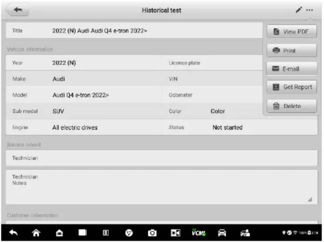 Autel MaxiSYS Ultra EV - Rapport diagnostique - 2
