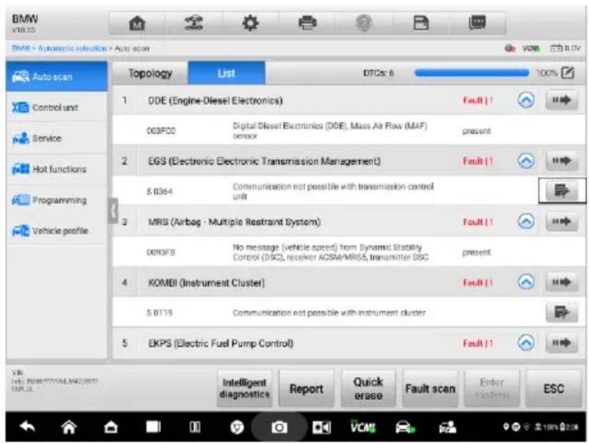 Autel MaxiSYS Ultra EV - Accès via le bouton de diagnostic intelligent - 2