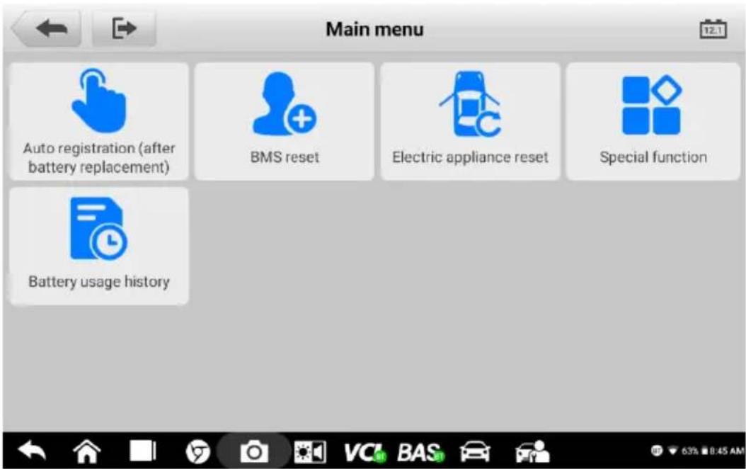 Autel MaxiBAS BT609 - Ré initialisation de la batterie - 1