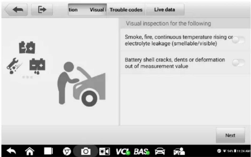 Autel MaxiBAS BT609 - Inspection visuelle - 1