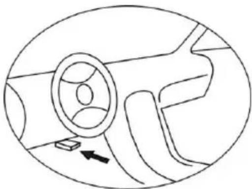 Autel AutoLink AL301 - Location of the Data Link Connector (DLC) - 1
