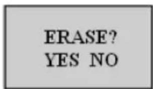 ERASE? YES NO