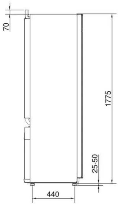 Nibe F12458 - Dimensions et données d'implantation - 2