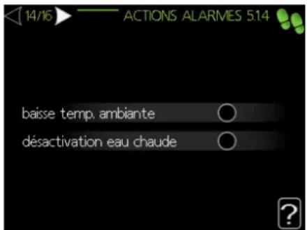 Nibe AMS108 - 14/16 Actions alarme - 1