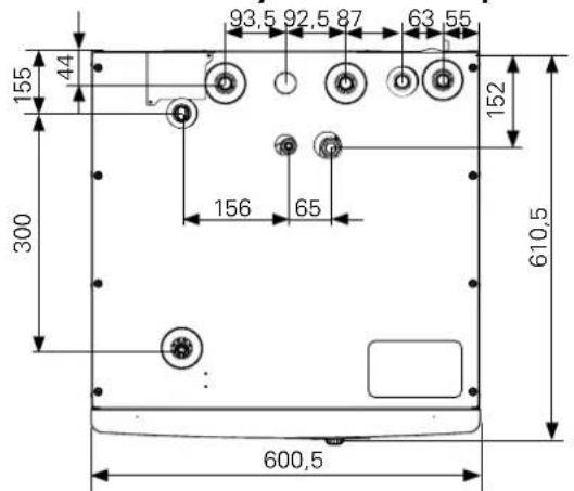 Nibe AMS108 - Dimensions et raccordements hydrauliques - 2