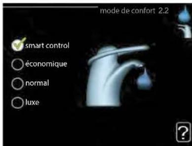 Nibe AMS108 - SÉLECTION D'OPTIONS - 1