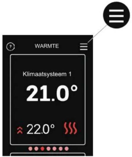 WARMTE Klimaatsysteem 1 21.0° 22.0°