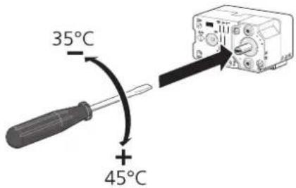 Nibe F11456 - Thermostat en mode secours - 1