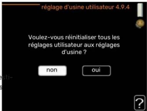 Nibe F470 - MENU 4.9.4 - Réglage d'usine utilisateur - 1