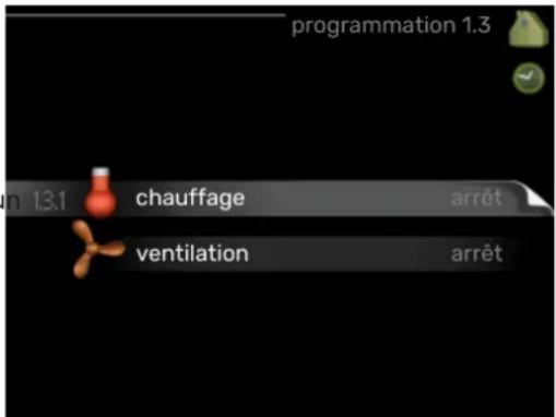 Nibe F470 - MENU 1.3 - Programmation - 1