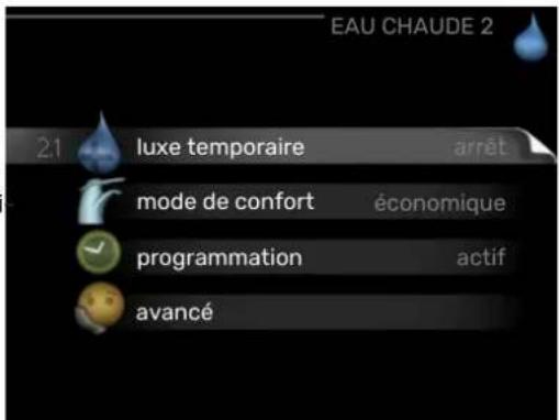 Nibe F470 - Sous-menus - 1