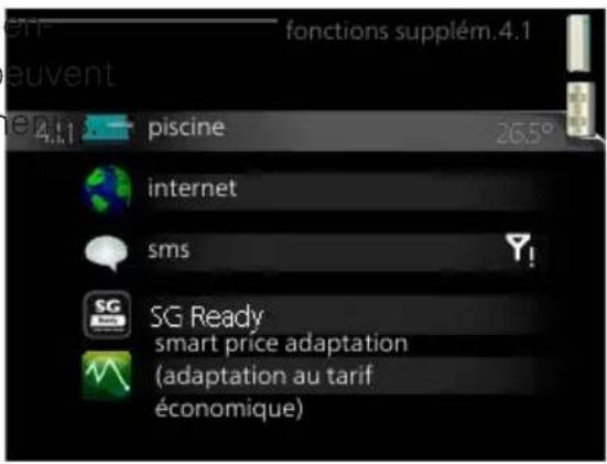 Nibe F1255 PC6 - FONCTIONS SUPPLÉM. - 1