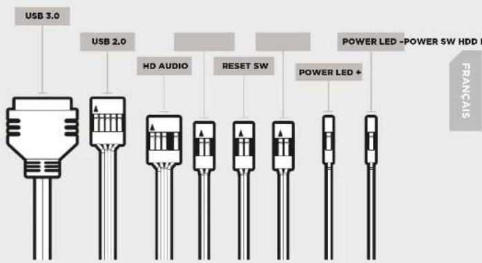 CORSAIR Carbide SPEC04 - Attributes du boitierContenu du kit d'accessoires - 10