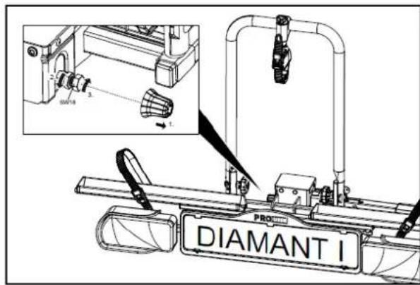 Pro-User Diamant I - MONTAGE VAN DE FIETSDRAGER OP DE TREKHAAK - 3