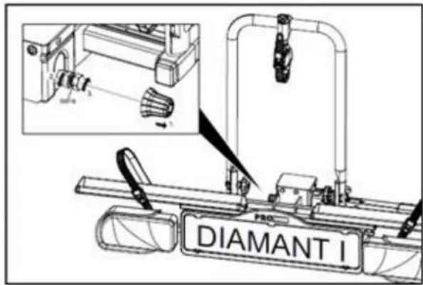 Pro-User Diamant I - MONTAGE DU PORTE VELO SUR L'ATTACHE-REMORQUE - 4
