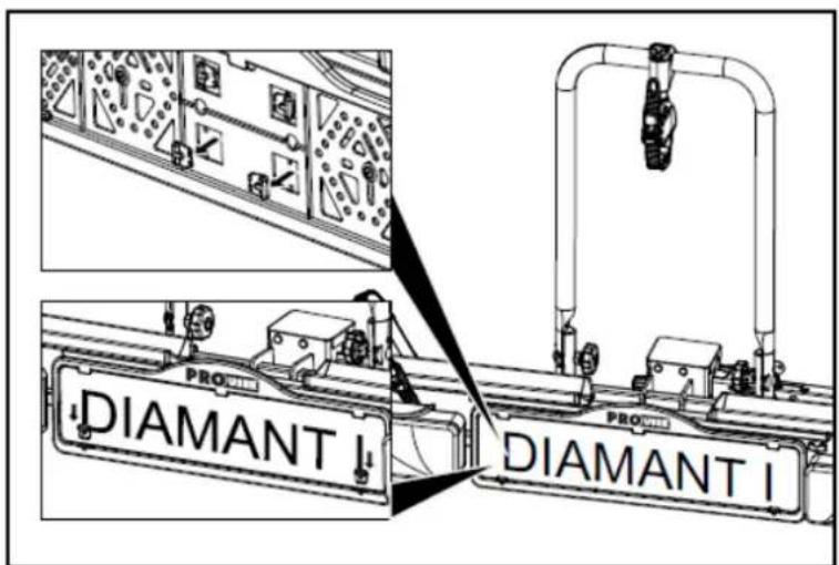 Pro-User Diamant I - SUPPORT DE LA PLAQUE - 1