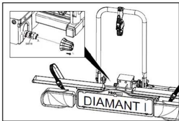 Pro-User Diamant I - MONTAGE DES FAHRRADTRÄGERS AUF DER ANHÄNGERKUPPLUNG - 4