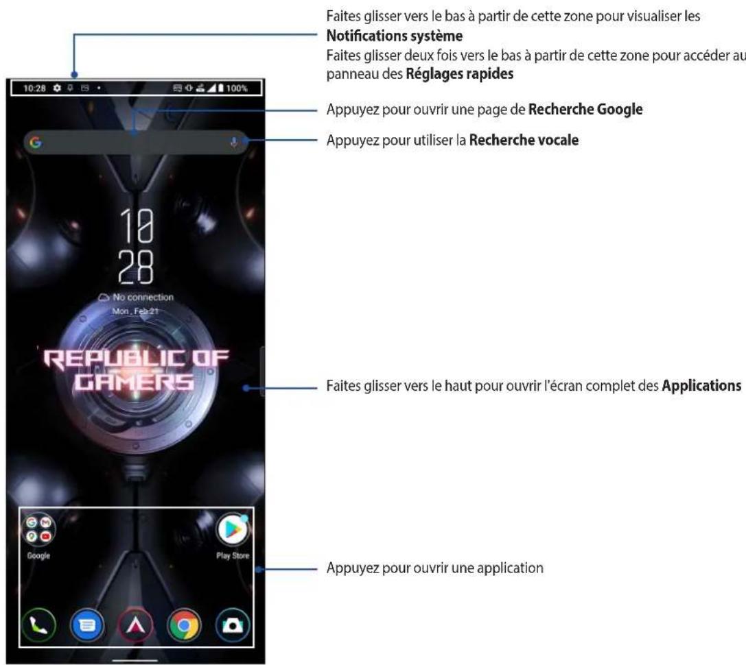 ASUS ROG Phone 6 - Écran d'accueil - 1