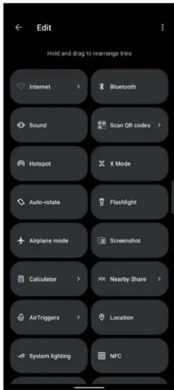 ASUS ROG Phone 6 - Réglages rapides - 2