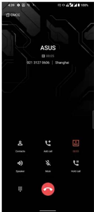 ASUS ROG Phone 6 - Enregistrer un appel - 1