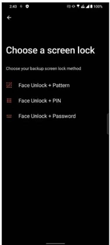ASUS ROG Phone 6 - Configurer le déverrouillage par reconnaissance faciale à partir du menu des paramètres - 4