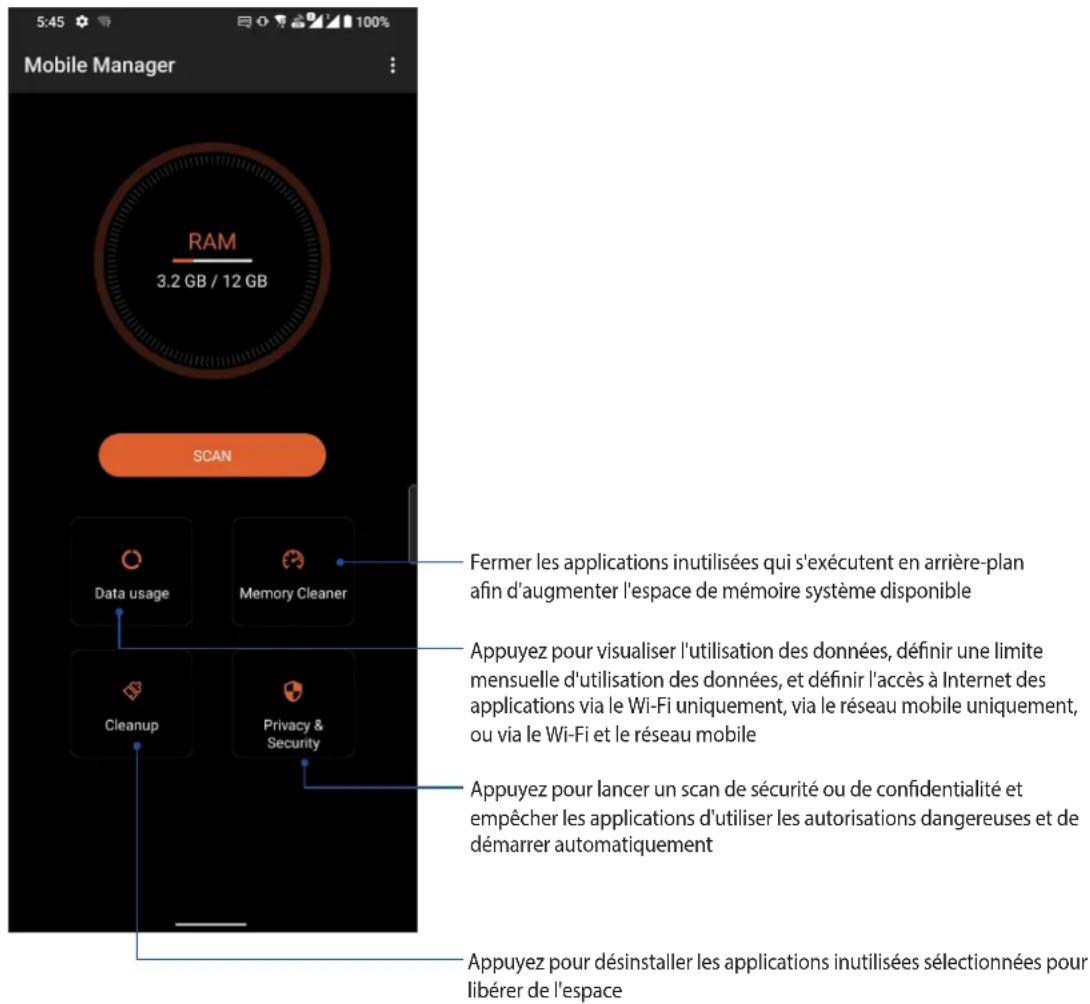 ASUS ROG Phone 6 - Gestionnaire mobile - 1