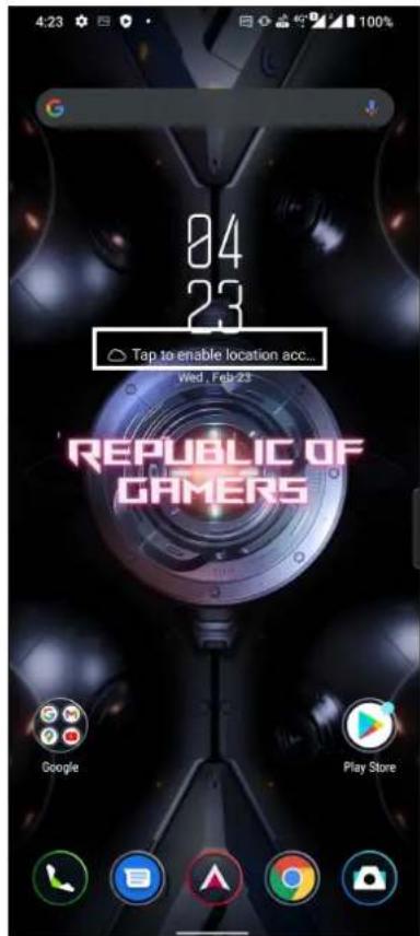 ASUS ROG Phone 6 - Ouvrir l'application météo - 1