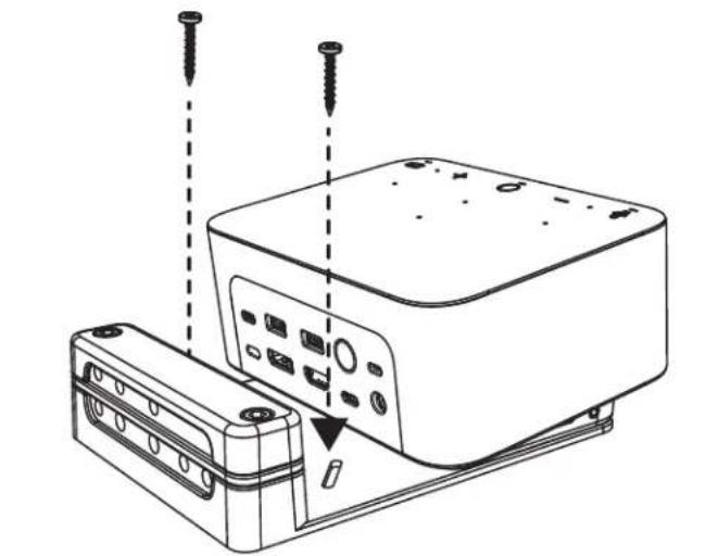 LOGITECH Logi Dock - INSTALAÇÃO - OPÇÉS DO SUPORTE DE MONTAGEM - 1