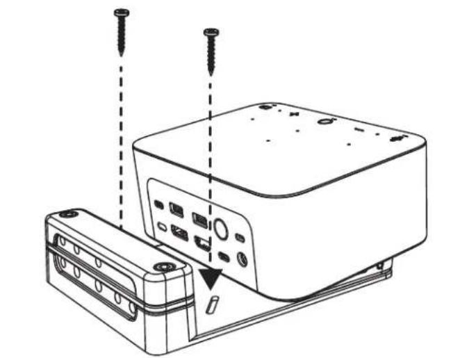 LOGITECH Logi Dock - INSTALLATIE - OPTIES VOOR BEVESTIGINGSBEUGEL - 1