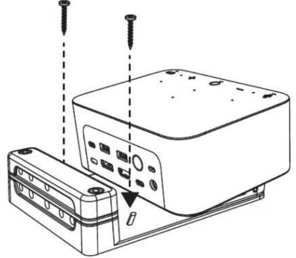 LOGITECH Logi Dock - INSTALLATION - ALTERNATIV FÜR MONTERINGSFÄSTE - 1