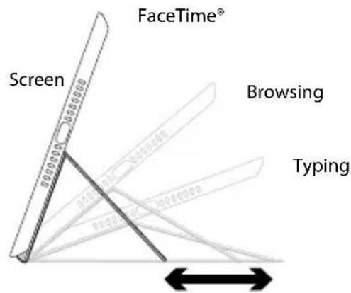 LOGITECH AnyAngle - Foldning og justering - 2