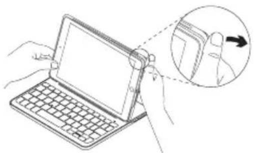 LOGITECH Canvas - Retrait de l'iPad mini - 1