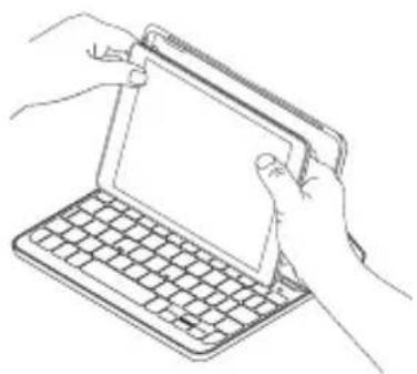 LOGITECH Canvas - Herausnehmen Ihres iPad mini - 2