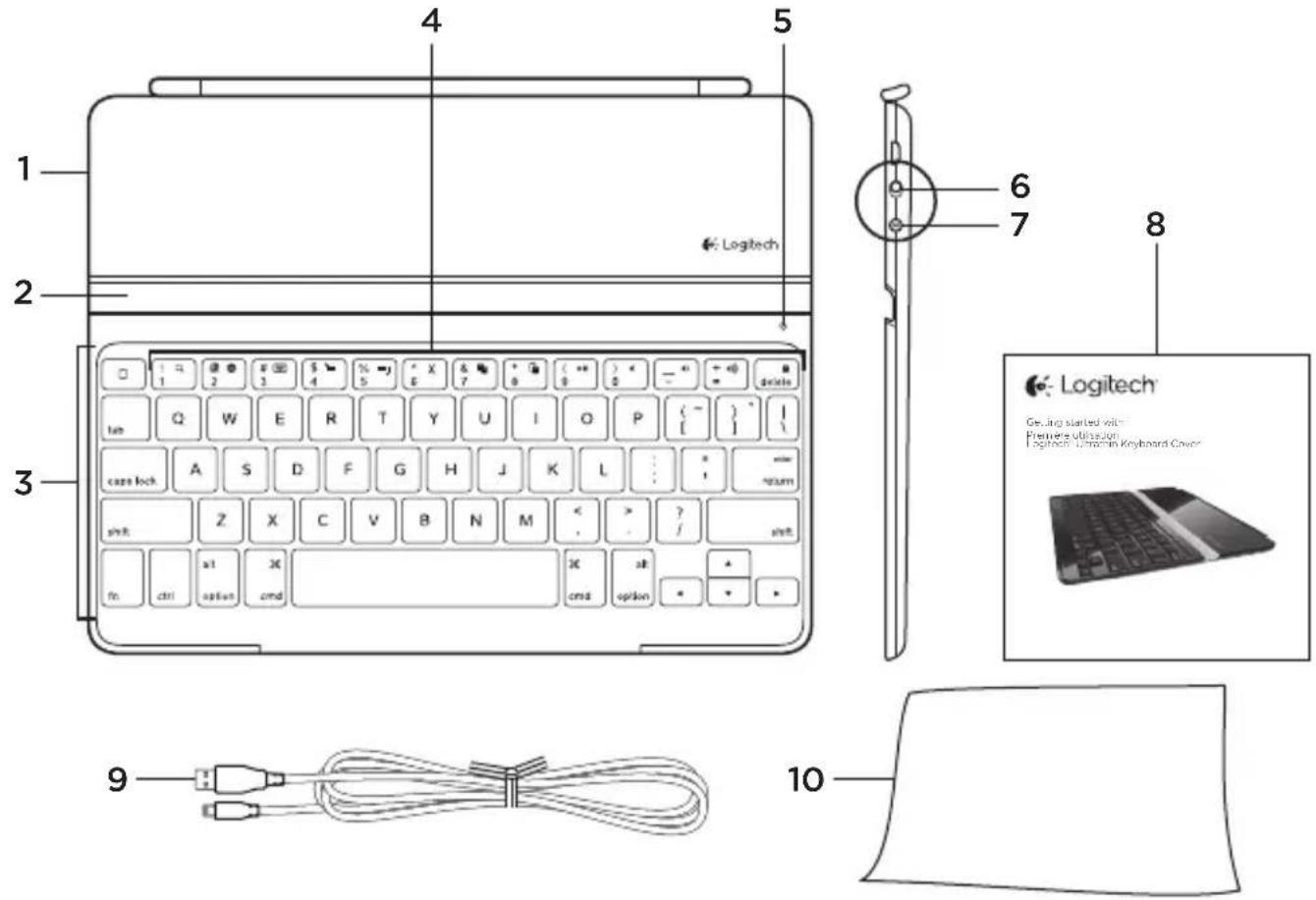 LOGITECH Ultrathin Keyboard Cove - Conhecer o produto - 1