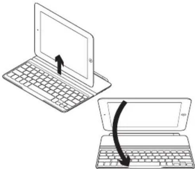 LOGITECH Ultrathin Keyboard Cove - Almacenamento de iPad para llevarlo de viaje - 1